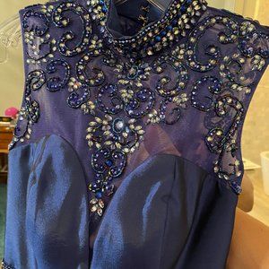 Sherri Hill Navy Homecoming Dress - size 2